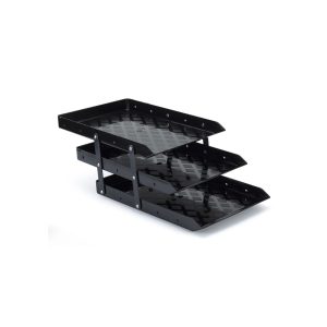 Bandeja Articulada Maxcril Triple Acrílica Negra