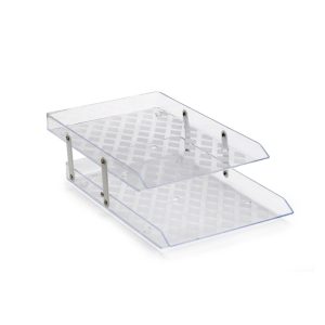 Bandeja Maxcril Articulada Doble Cristal Acrílica