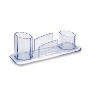 Portalápices Maxcril Clips y Taco Cristal