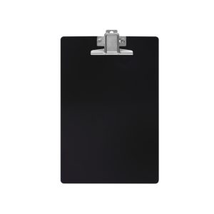Tabla Apretapapel Maxcril Oficio Acrílico Negro Gancho Metalico