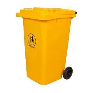 Basurero Macasi Municipal 240 L Amarillo