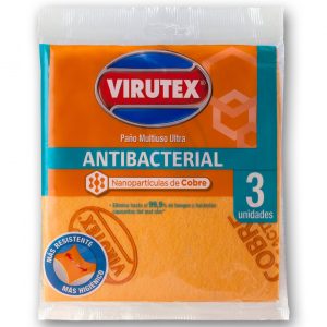 Paño Virutex Antibacterial Multiuso Ultra 36×36 cm 3 Unidades
