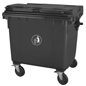 Basurero Secowash Municipal Gris 1100 L