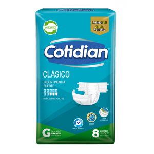 Pañal para Adulto Cotidian Clásico Grande 8 unidades