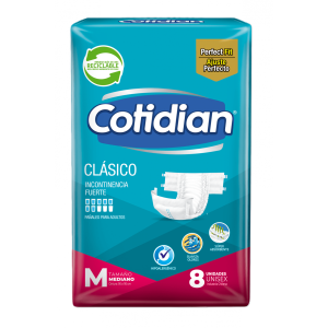 Pañal para Adulto Cotidian Clásico Mediano 8 unidades
