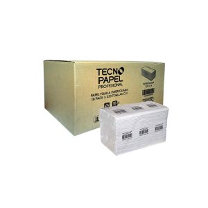 Toalla de Papel Tecnoroll Interfoliada Hoja Simple 250 Unidades