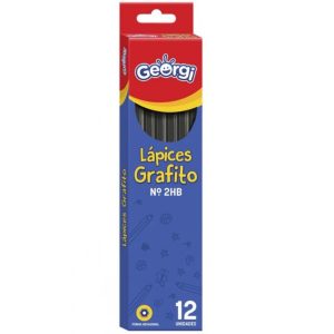 Lápiz Grafito Georgi 2HB Hexagonal 12 Unidades