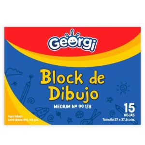 Block de Dibujo Georgi Medium N° 99 1/8 15 Hojas