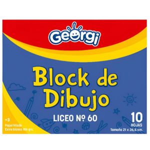 Block de Dibujo Georgi Liceo N° 60 10 Hojas