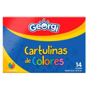 Carpeta Cartulina Georgi Colores Surtidos 14 Unidades