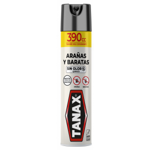 Insecticida Tanax Aerosol Sin Olor Arañas y Baratas 390 cc