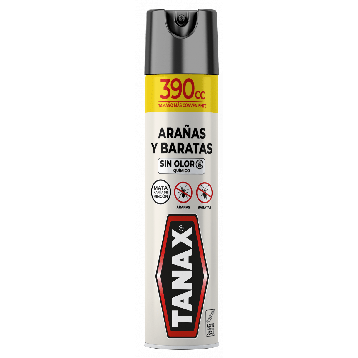 Insecticida Tanax Aerosol Sin Olor Arañas y Baratas 390 cc