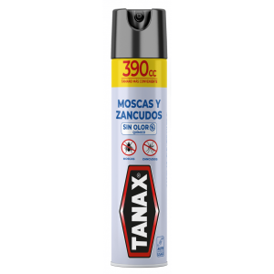 Insecticida Tanax Aerosol Sin Olor Moscas y Zancudos 390 CC