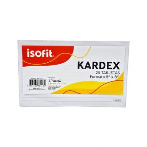 Tarjetas Kardex Isofit 5×8″ 25 Hojas