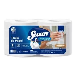 Toalla de Papel Swan Profesional Premium 2 Rollos 200 Mts DH