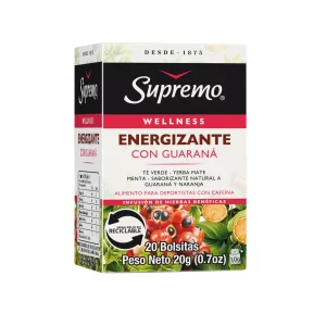 Hierbas Supremo Energizante con Guaraná 20 Bolsitas