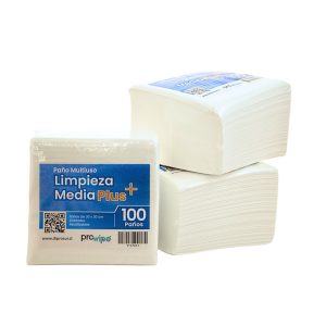 Paño de Limpieza Prowipe Media Plus 30×30 cm 100 Unidades