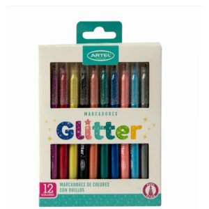 Marcador Artel Glitter 12 Colores