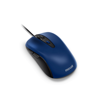 Mouse Maxell Óptico MOWR-105 Alámbrico Azul