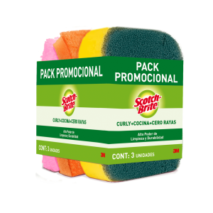 Esponja Scotch Brite Pack Multiuso 3 Unidades