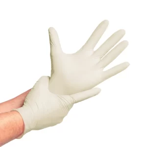 Guantes de Vinilo TopSafe SynMax Examinación Talla M Blanco