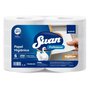Papel Higiénico Swan Profesional Premium Doble Hoja 6 rollos 250 mts