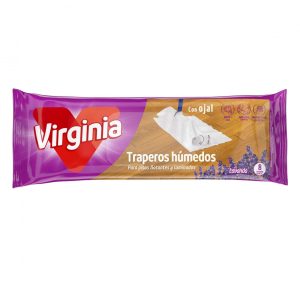 Trapero Húmedo Virginia Lavanda con Ojal 8 Unidades