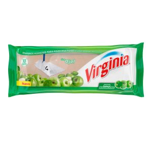 Trapero Húmedo Desinfectante Virginia Manzana 10 Unidades
