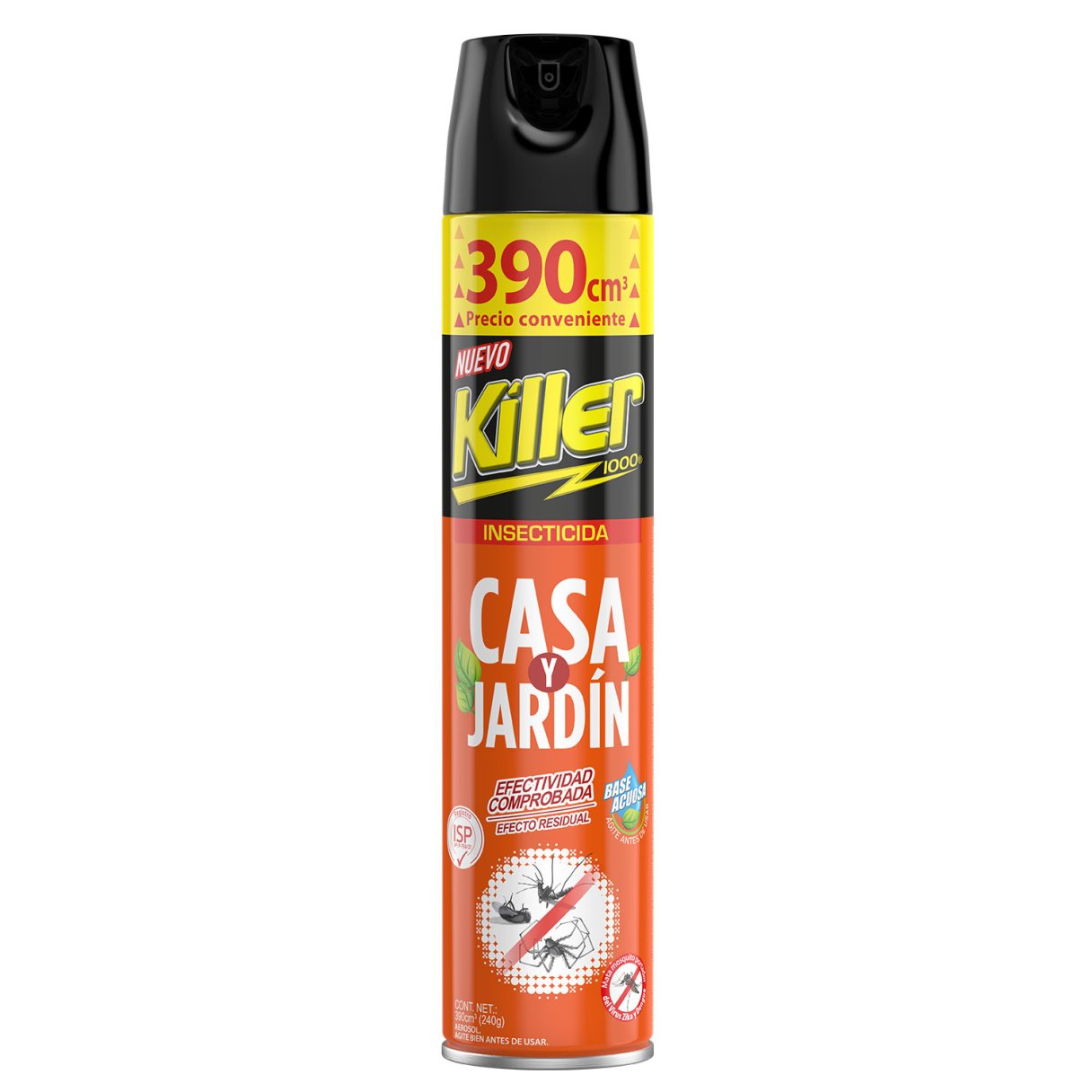 Insecticida Killer Aerosol Casa y Jardín 390 cc