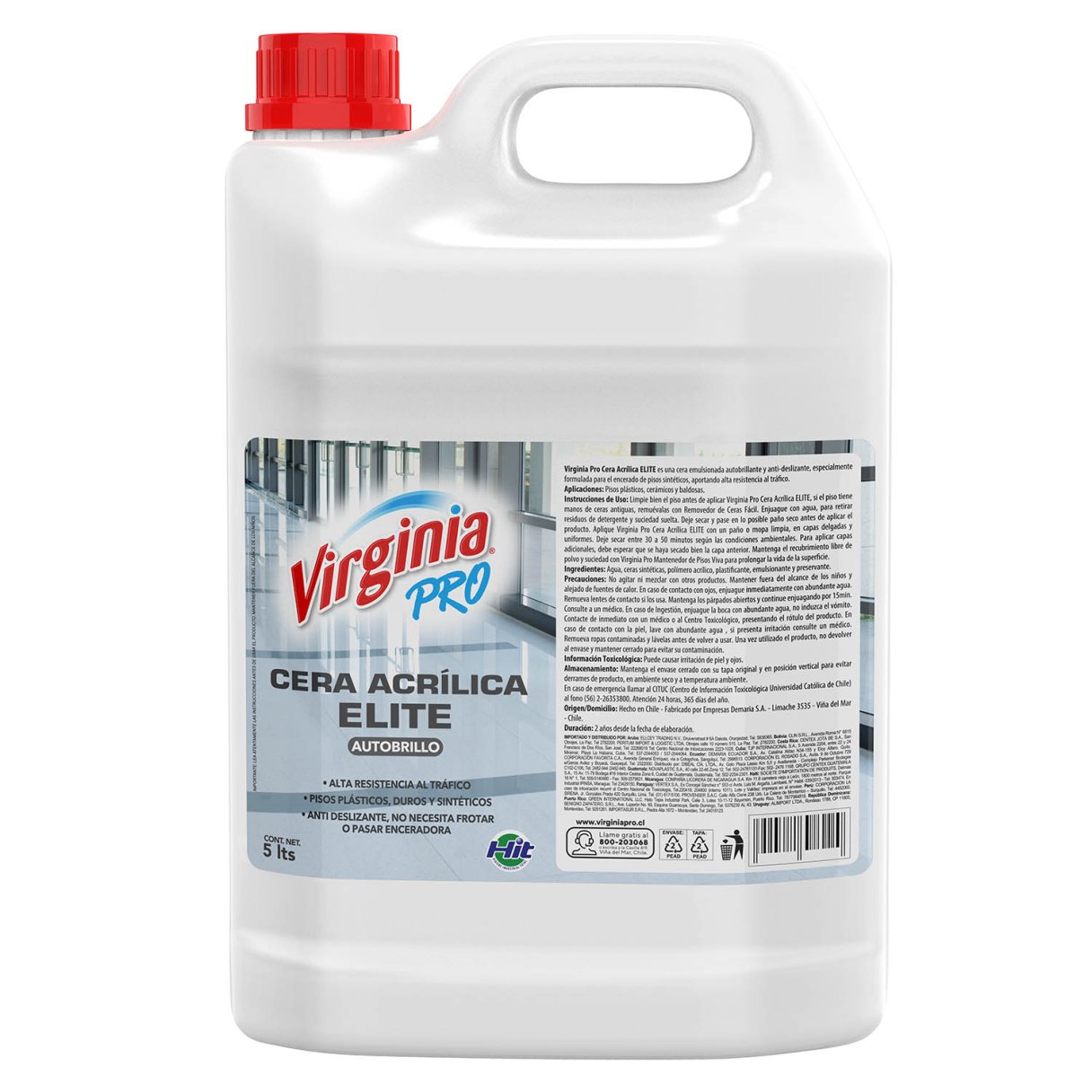 Cera Líquida Virginia Incolora Acrílica 5 L