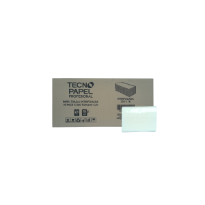 Toalla de Papel Tecnoroll Interfoliada Hoja Simple 18 Paquetes 250 Unidades