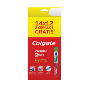 Cepillo Dental Colgate Premier Medio 12 Unidades