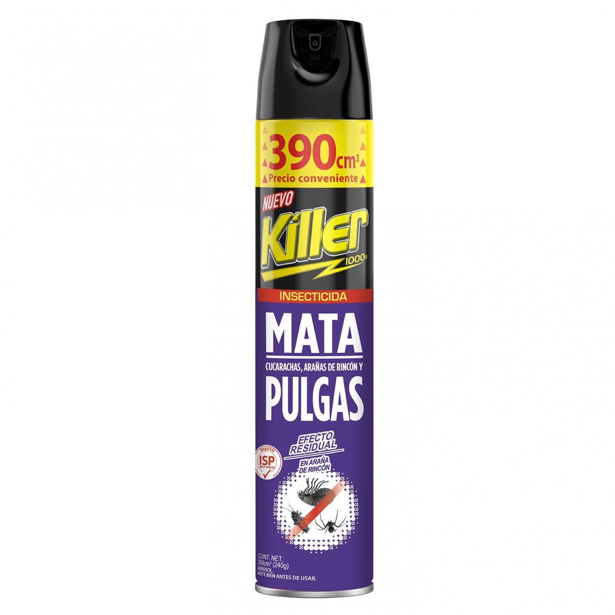 Insecticida Killer Aerosol Mata Pulgas y Garrapatas 390 cc