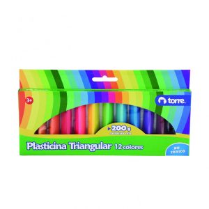 Plasticina Torre Triangular 12 Colores