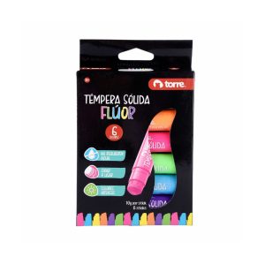 Témpera Sólida Torre Flúor 6 Unidades