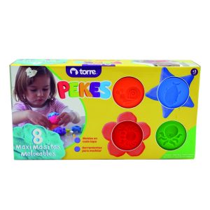 Masa para Modelar Torre Pekes Set 8 Colores Surtidos 75 Gr