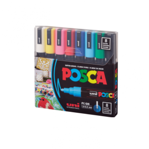 Marcador Posca Acrílico PC-5M 8 Colores