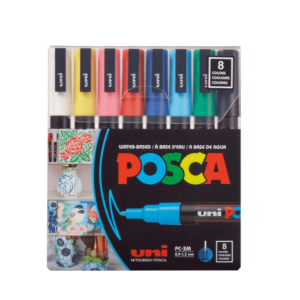Marcador Posca Acrílico PC-3M 8 Colores