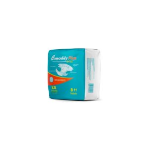 Pañal para Adulto Comodity Plus Care XG 8 Unidades