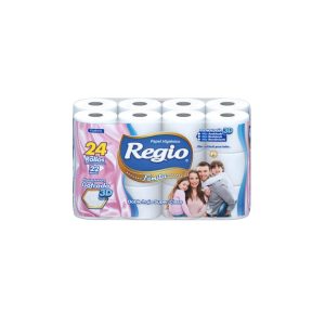 Papel Higiénico Regio Familia Doble Hoja 24 Rollos 22 m