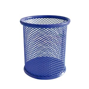 Portalápiz Offione Rejilla Metálico Redondo Morado