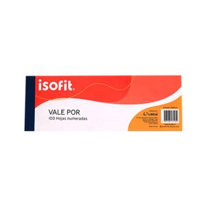 Formulario Recibo Vale Por Isofit 100 Hojas