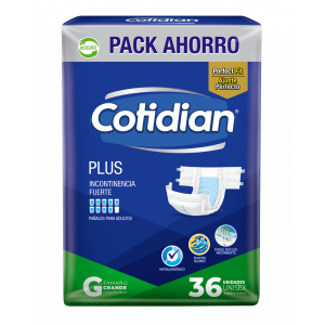 Pañal para Adulto Cotidian Plus G 36 Unidades