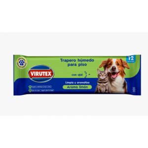 Trapero Húmedo Virutex Pets Limón 12 Unidades