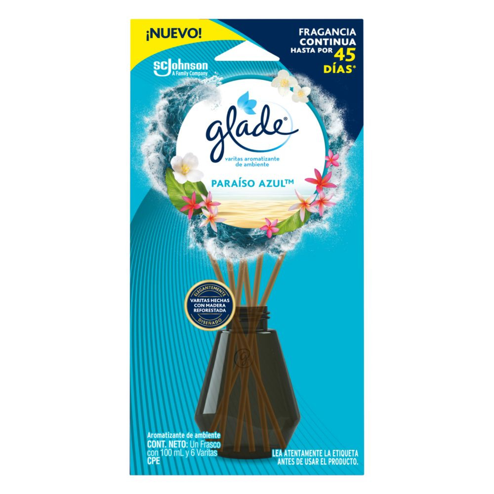 DESODORANTE AMBIENTAL VARITAS PARAISO AZUL 100 ML GLADE