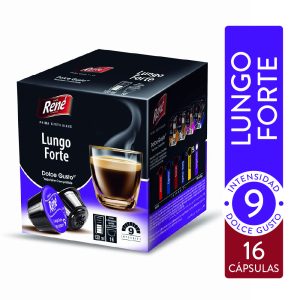 CAPSULA LUNGO FORTE TIPO DOLCE GUSTO 16 CAPSULAS RENÉ COFFEE