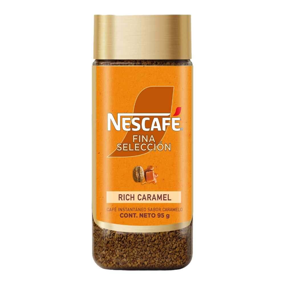 CAFE INSTANTANEO SABOR CARAMELO FINA SELECCION FRASCO 95 GR NESCAFE