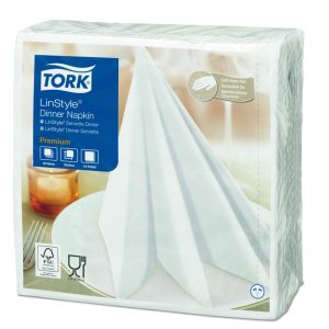 Servilleta Mesa Tork LinStyle Premium Hoja Simple 39×39 Cm x 50 Unidades