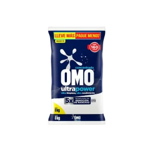Detergente en Polvo Omo Matic Ultra Power 8 kg