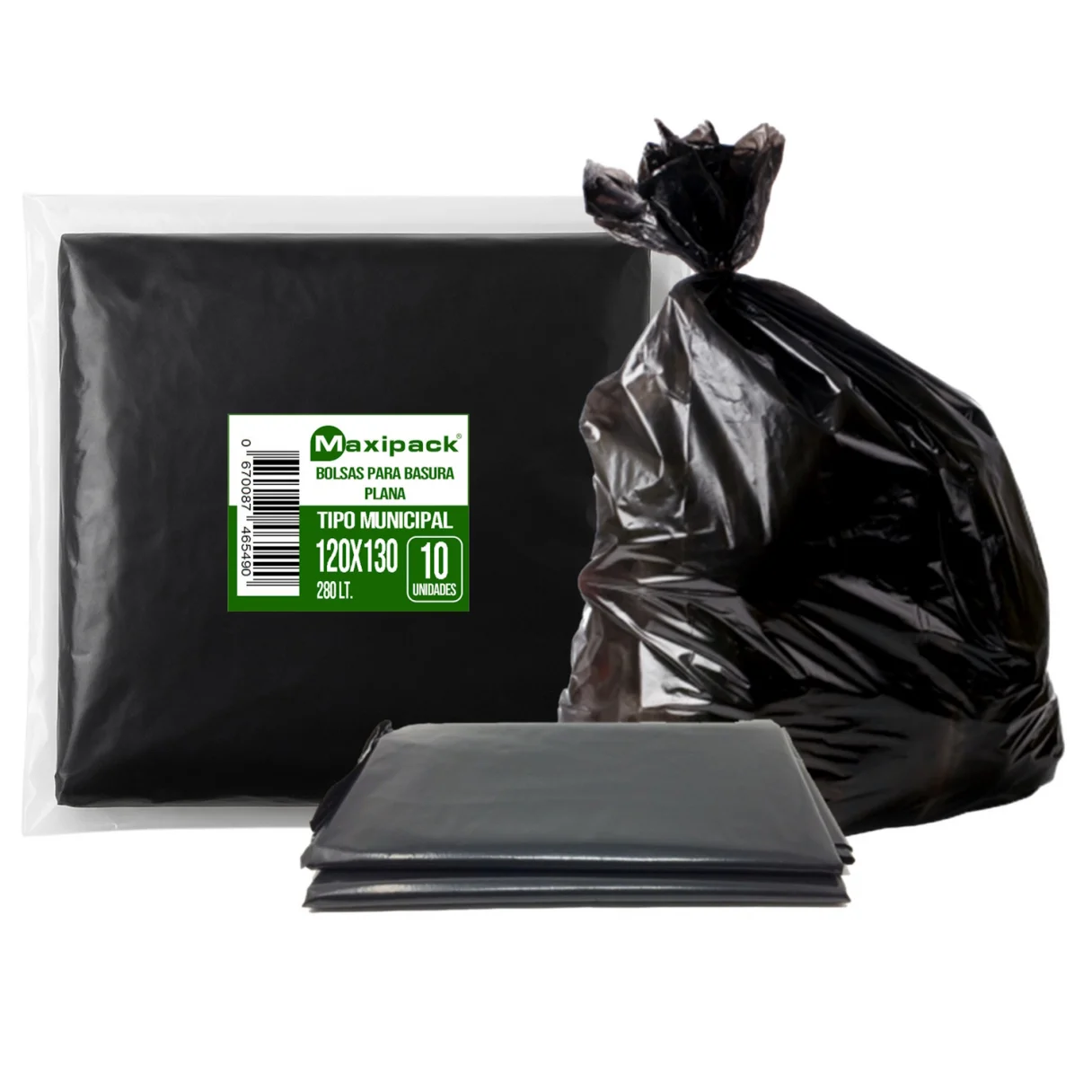 Bolsa de Aseo Maxipack 120 x 130 cm 10 Unidades